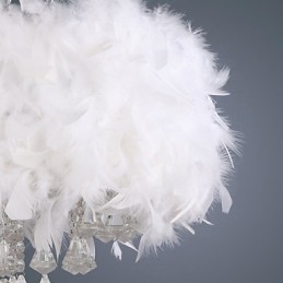 Moderne eigentijdse Drum Crystal Mini-stijl gegalvaniseerde hanglamp