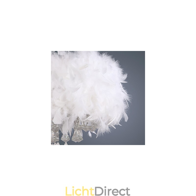 Moderne eigentijdse Drum Crystal Mini-stijl gegalvaniseerde hanglamp