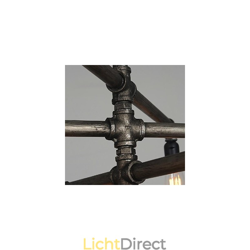 Traditionele klassieke vintage retro lantaarn land schilderij metalen hanglamp