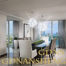 Globe Crystal Chrome Metalen Kroonluchter Hanglamp