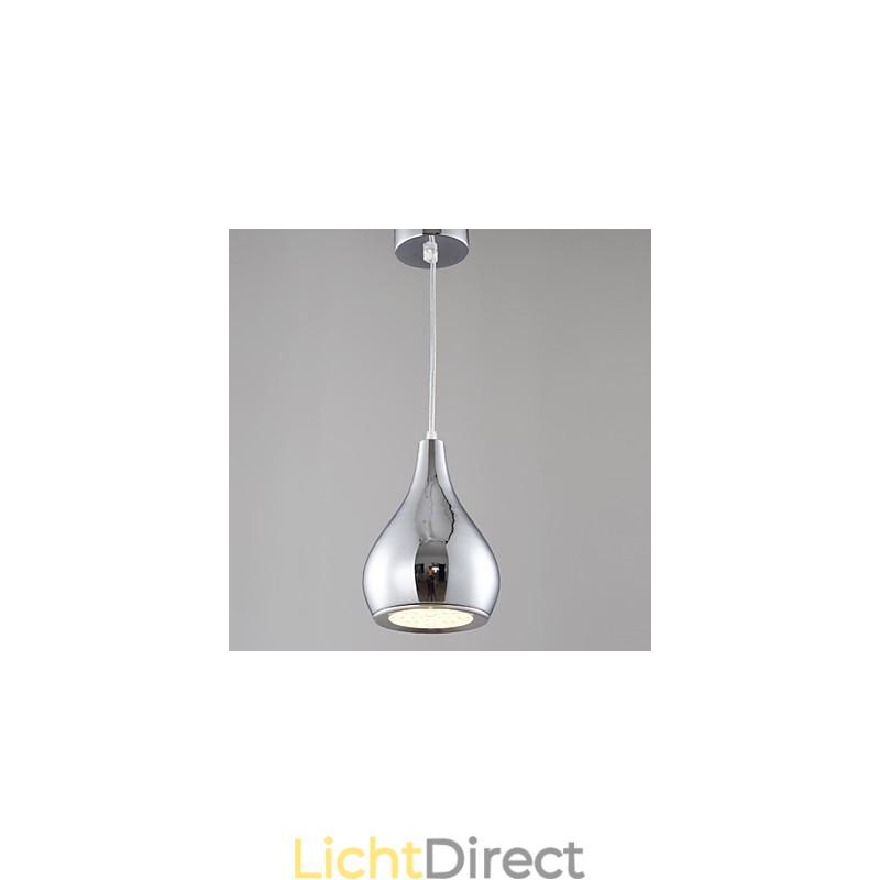 Moderne, eigentijdse Globe-gegalvaniseerde metalen hanglamp