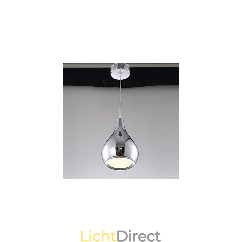 Moderne, eigentijdse Globe-gegalvaniseerde metalen hanglamp