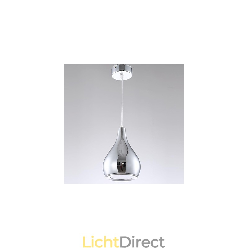 Moderne, eigentijdse Globe-gegalvaniseerde metalen hanglamp