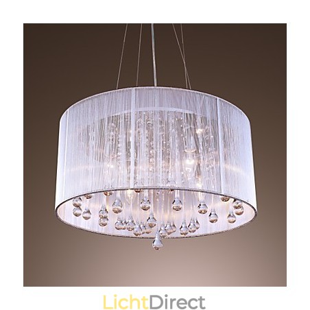 Moderne eigentijdse drum kristal gegalvaniseerde metalen hanglamp Moderne eigentijdse drum kristal gegalvaniseerde metalen hanglamp