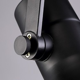 Zwarte Retro Ijzeren Hanglamp en Glazen Kap Winkel