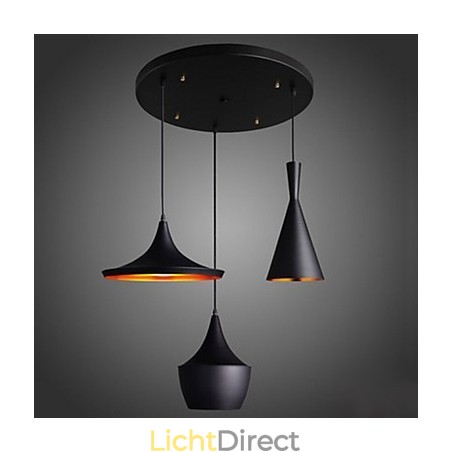 Gestroomlijnde hanglamp in zwart Gestroomlijnde hanglamp in zwart