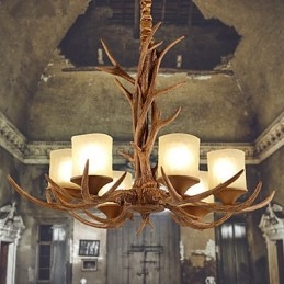 Kroonluchter Hanglamp Vintage Hars
