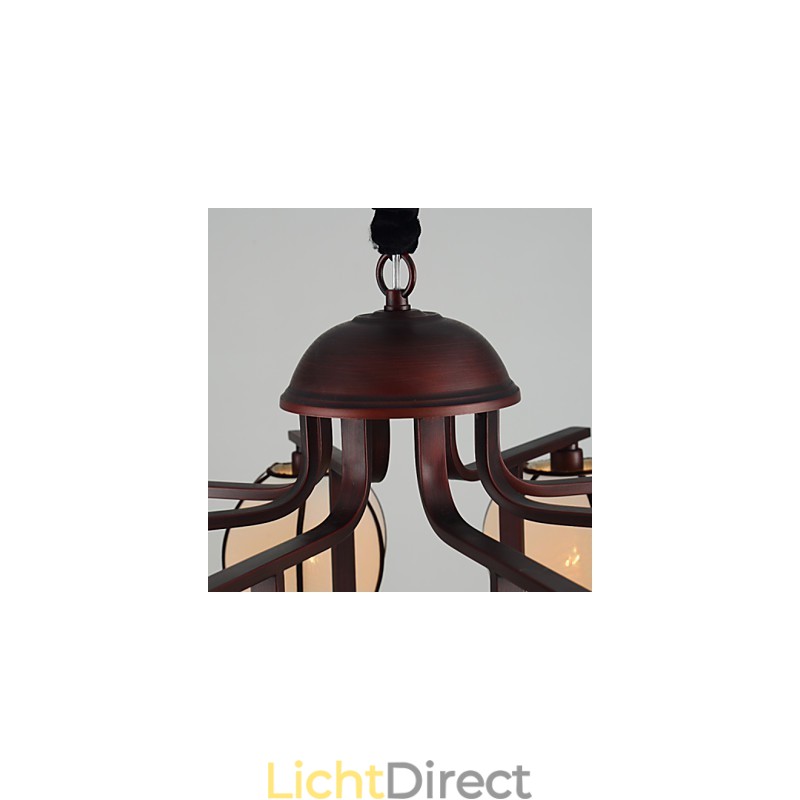 Rustieke Lodge Vintage Mini Stijl Gegalvaniseerde Metalen Kroonluchter