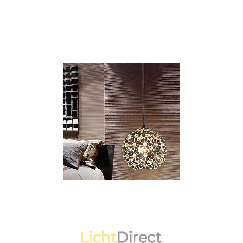 Moderne eigentijdse Globe Crystal Mini-stijl gegalvaniseerde hanglamp