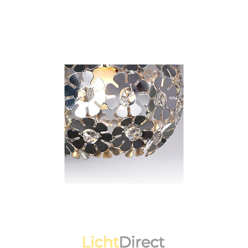 Moderne eigentijdse Globe Crystal Mini-stijl gegalvaniseerde hanglamp