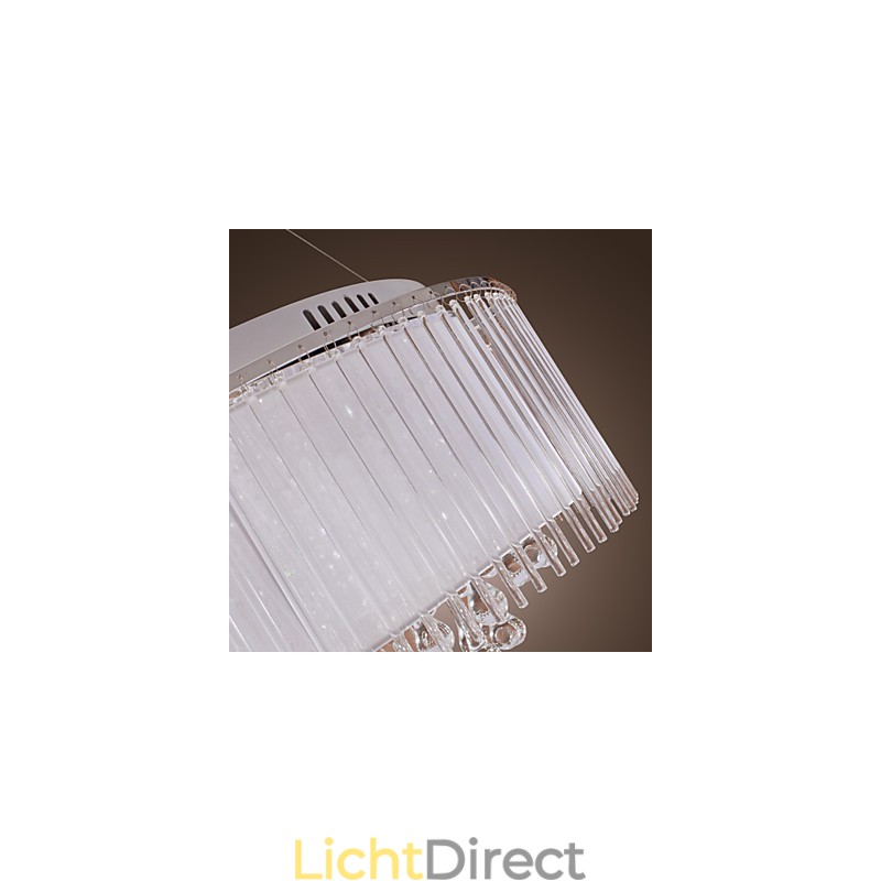 Moderne eigentijdse drum kristal gegalvaniseerde hanglamp