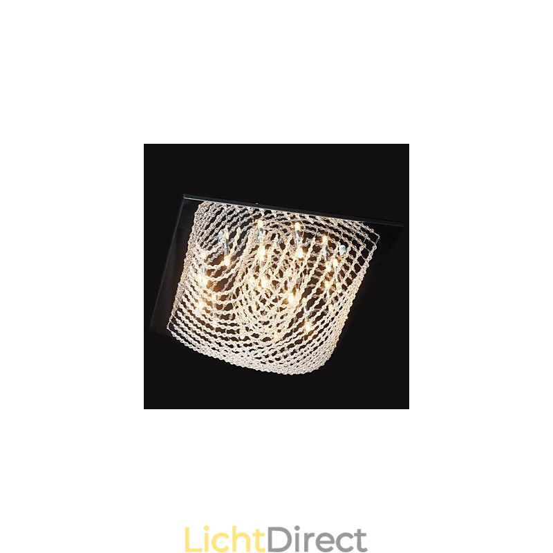 Traditionele klassieke kristallen chromen metalen kroonluchter