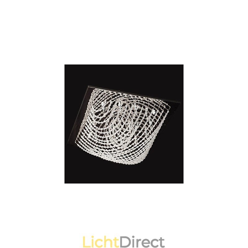 Traditionele klassieke kristallen chromen metalen kroonluchter