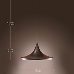 Moderne, eigentijdse retro mini-stijl schilderij hanglamp