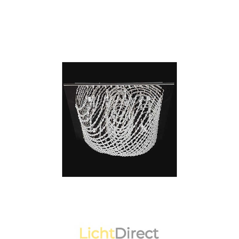 Traditionele klassieke kristallen chromen metalen kroonluchter