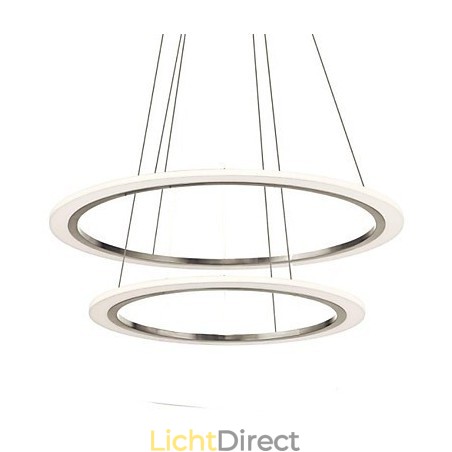 Acryl Hanglampen Plafond Hangende Kroonluchter Lichtarmaturen met 2 ringen Acryl Hanglampen Plafond Hangende Kroonluchter Lichtarmaturen met 2 ringen