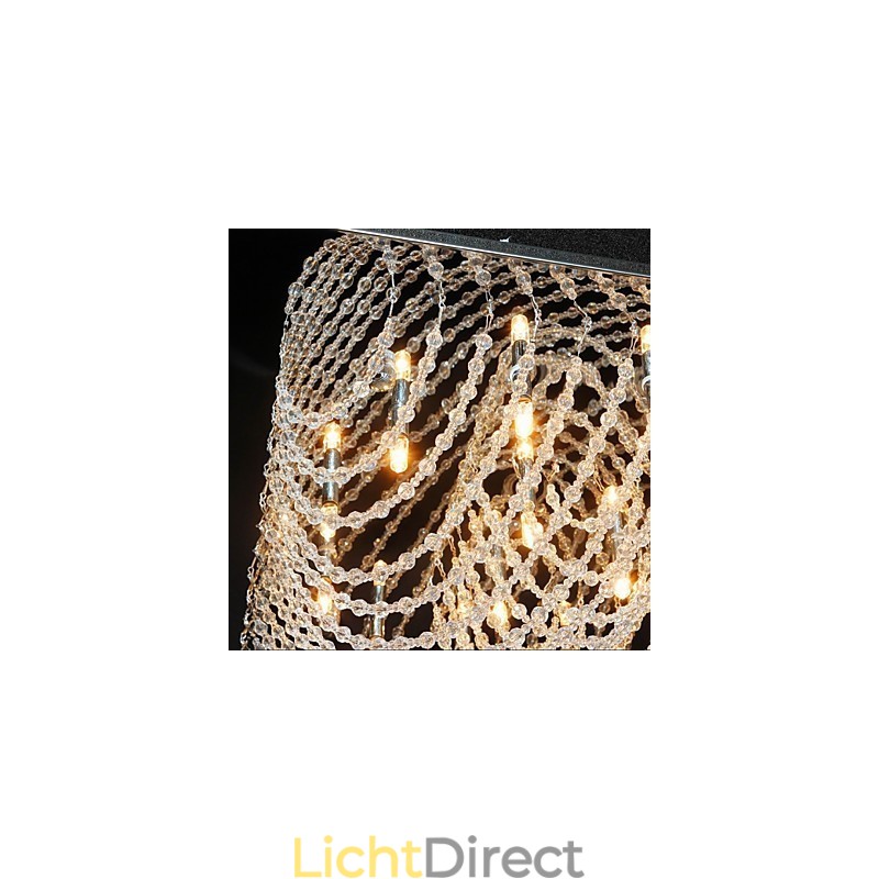 Traditionele klassieke kristallen chromen metalen kroonluchter