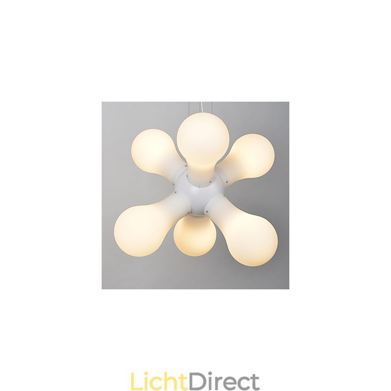 Eenvoudige glazen hanglamp