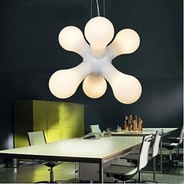 Eenvoudige glazen hanglamp