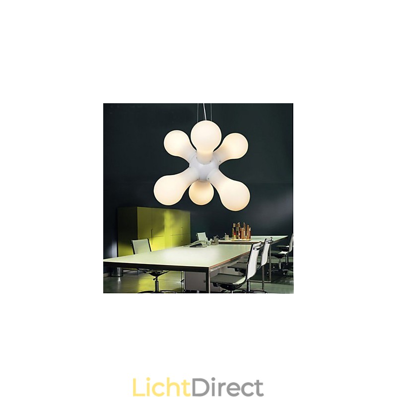 Eenvoudige glazen hanglamp