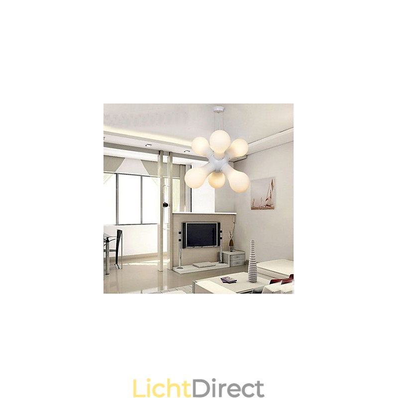 Eenvoudige glazen hanglamp
