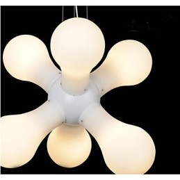 Eenvoudige glazen hanglamp