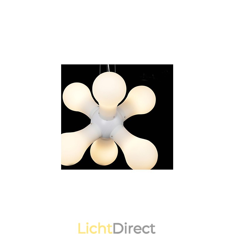 Eenvoudige glazen hanglamp