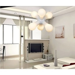 Eenvoudige glazen hanglamp