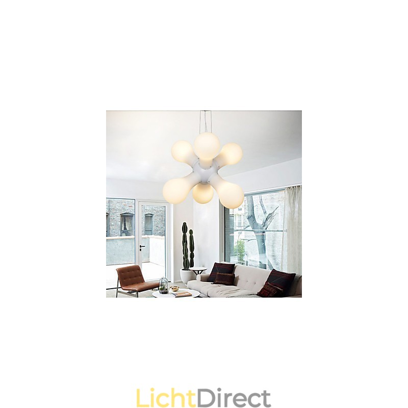 Eenvoudige glazen hanglamp