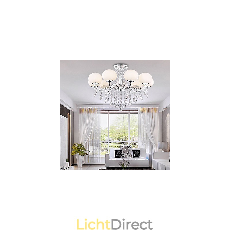 Kroonluchter Kristal Luxe Modern Wonen 9 Lampen