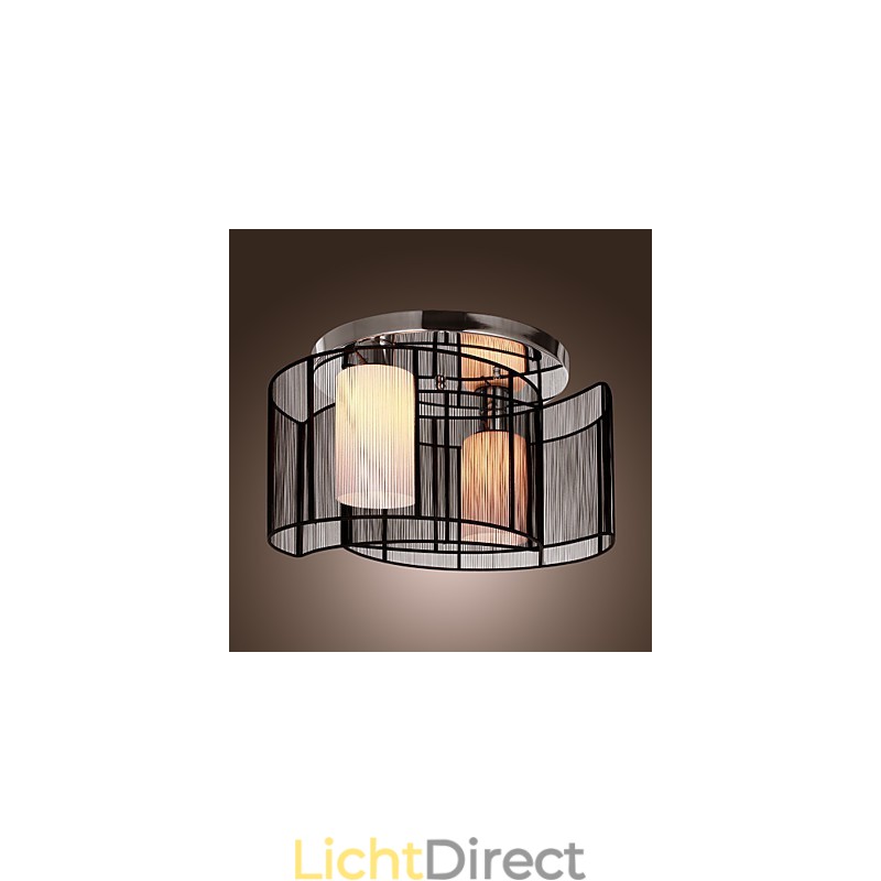 Plafondlamp Modern Design 2 Lampen Zwart