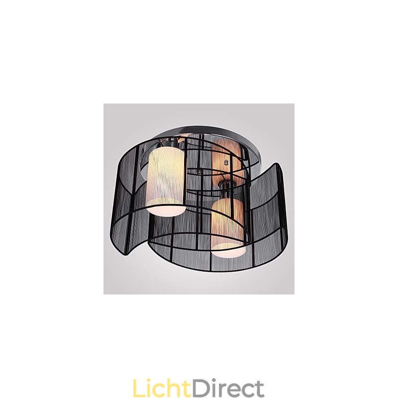 Plafondlamp Modern Design 2 Lampen Zwart