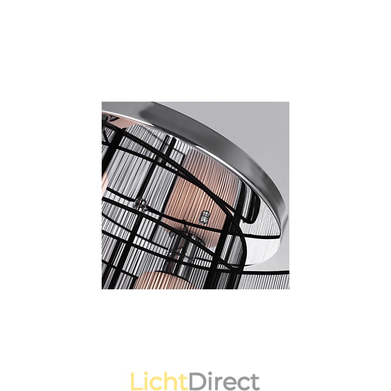 Plafondlamp Modern Design 2 Lampen Zwart