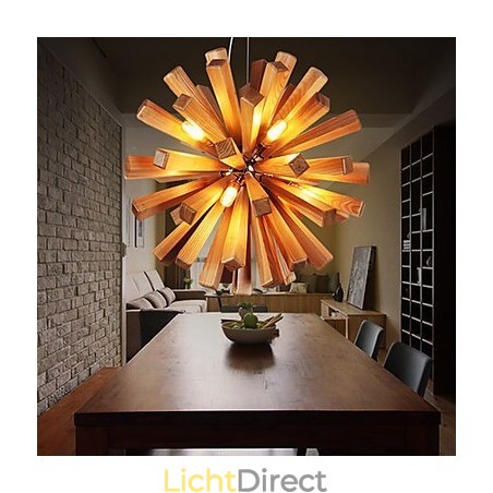 Hanglampen Landelijk Hout Bamboe