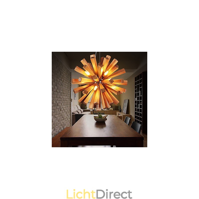 Hanglampen Landelijk Hout Bamboe