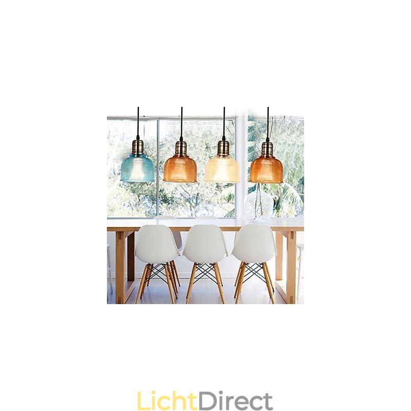 Nordic Small Droplight van glas-in-lood kroonluchter die oude gebruiken herstelt