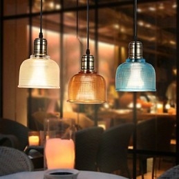 Nordic Small Droplight van glas-in-lood kroonluchter die oude gebruiken herstelt