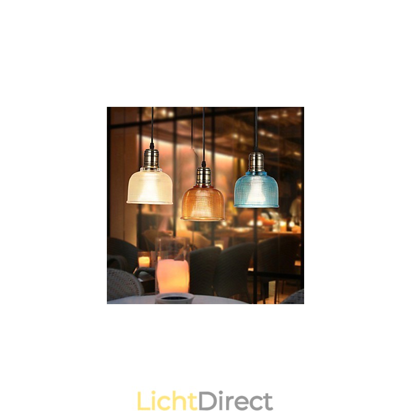 Nordic Small Droplight van glas-in-lood kroonluchter die oude gebruiken herstelt
