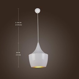 Moderne, eigentijdse retro landelijke schilderij metalen hanglamp