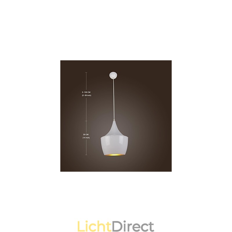 Moderne, eigentijdse retro landelijke schilderij metalen hanglamp