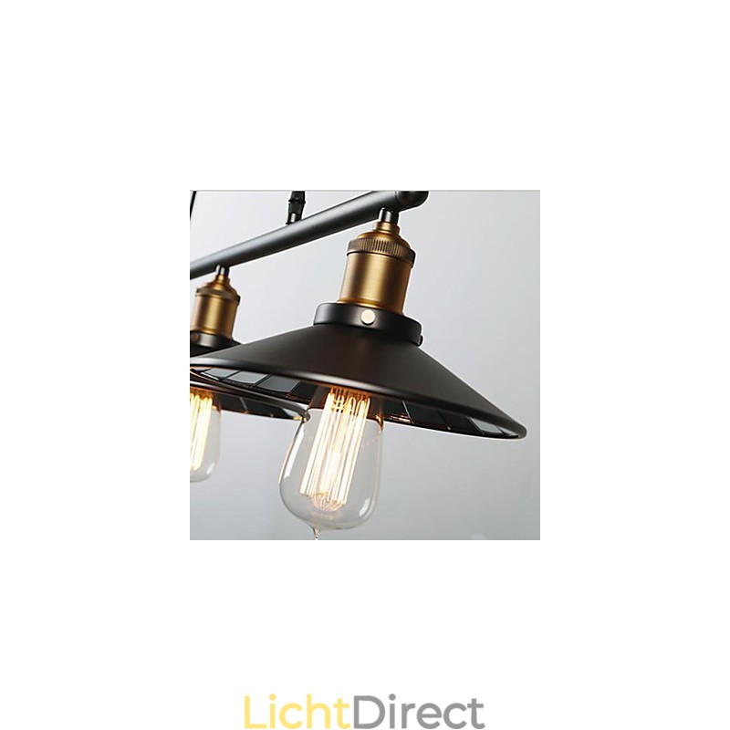 Hanglampen Vintage 3 lampen ST64 lampen inbegrepen Up en Down systeem