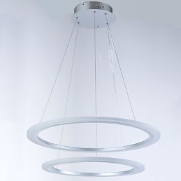 Moderne 2-rings hanglamp kroonluchter verlichtingsarmaturen met