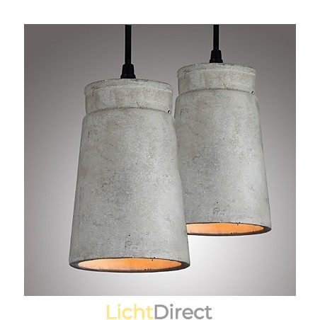 De Scandinavische minimalistische retro hanglamp van cement en vintage lampverlichtingsarmatuur