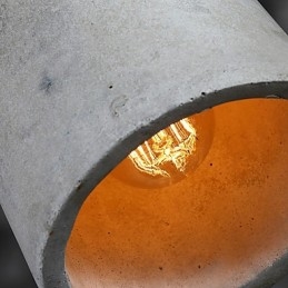 De Scandinavische minimalistische retro hanglamp van cement en vintage lampverlichtingsarmatuur