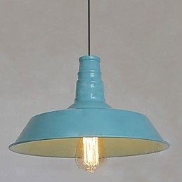 Vintage schilderij metalen hanglamp garage