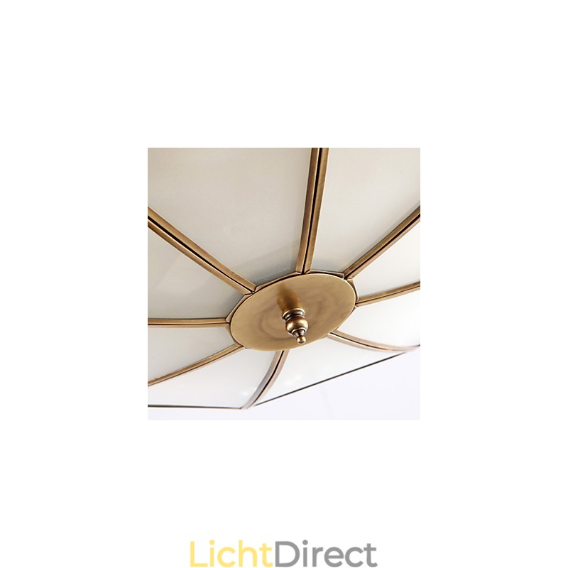 Traditionele klassieke rustieke lodge messing metalen hanglamp