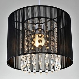 Moderne, eigentijdse hanglamp van kristalchroommetaal
