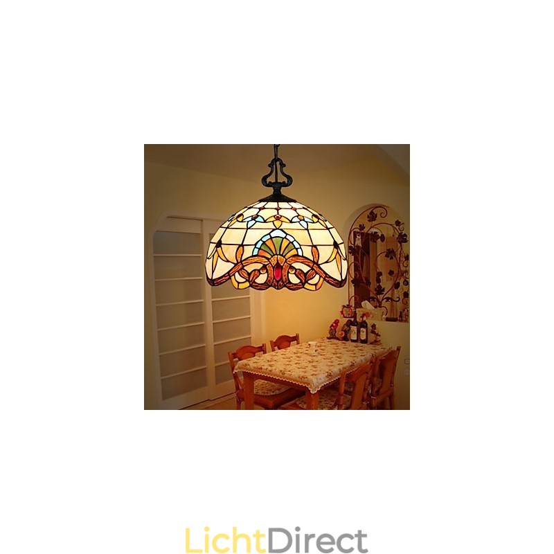 1 Meter Europese Pastorale Lamp Creatieve Kunst Glas Kleine Hanglamp