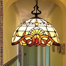 1 Meter Europese Pastorale Lamp Creatieve Kunst Glas Kleine Hanglamp