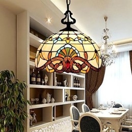 1 Meter Europese Pastorale Lamp Creatieve Kunst Glas Kleine Hanglamp